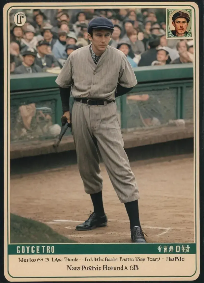 Image with seed 3648187389 generated via AI Horde through @aihorde@lemmy.dbzer0.com. Prompt: A baseball trading card, picture of player, stats in corner, Sherlock Holmes in a Ghibli movie###, lowres, cropped, cgi, pixelated, cute