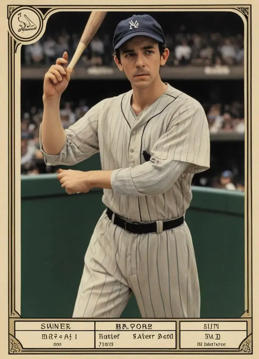 Image with seed 71797568 generated via AI Horde through @aihorde@lemmy.dbzer0.com. Prompt: A baseball trading card, picture of player, stats in corner, Sherlock Holmes in a Ghibli movie###, lowres, cropped, cgi, pixelated, cute