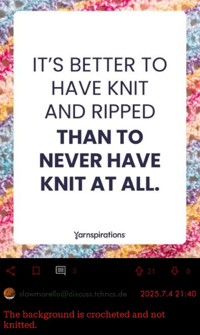 crocheted