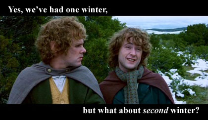 Merry and Pippin's second breakfast quote changed to be about second winter